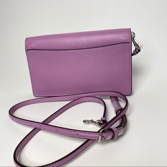 COACH HANDBAG ANNA LETTER FOLDOVER CROSSBODY CLUTCH BAG - Picture 7 of 14